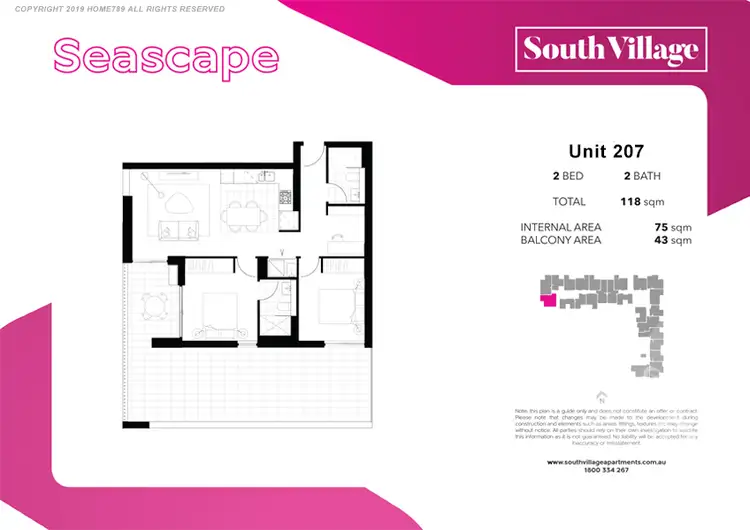 Floorplan of Homely apartment listing, 207/8 Village Place, Kirrawee NSW 2232