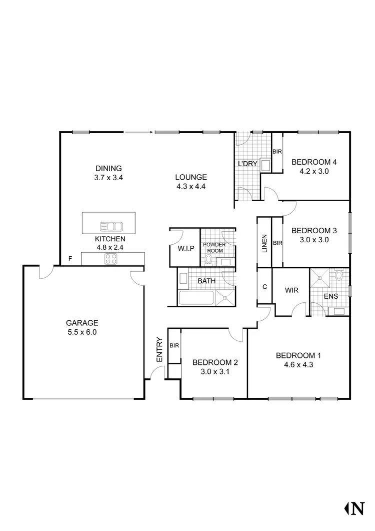 Floorplan of Homely house listing, 6 Morinda Street, Wallan VIC 3756