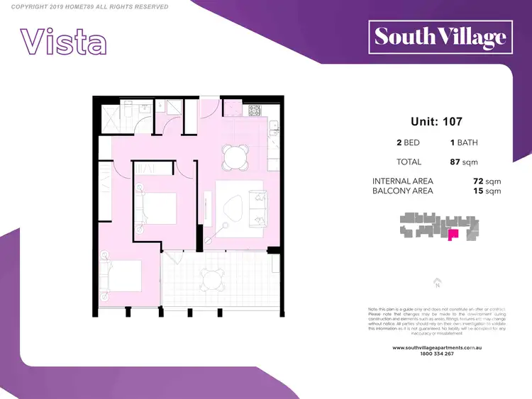 Floorplan of Homely apartment listing, 107/7 Village Place, Kirrawee NSW 2232
