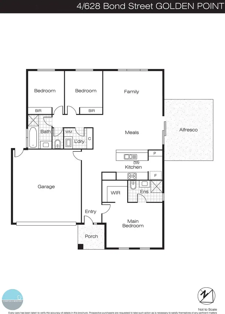 Floorplan of Homely house listing, 4/628 Bond Street, Golden Point VIC 3350