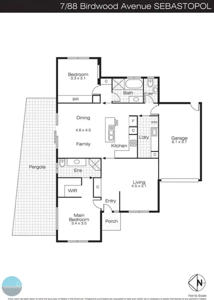 Floorplan of Homely house listing, 7/88 Birdwood Avenue, Sebastopol VIC 3356