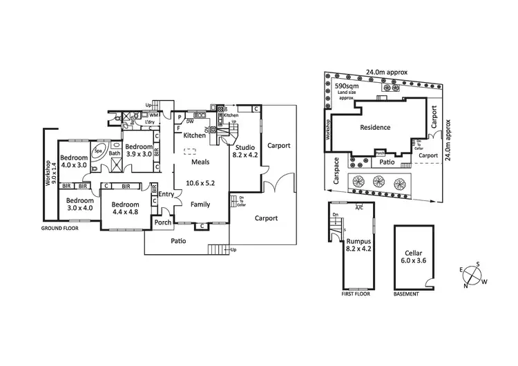 Floorplan of Homely house listing, 2 Barilla Road, Moorabbin VIC 3189
