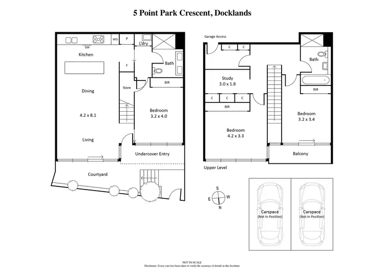 Floorplan of Homely townhouse listing, 5 Point Park Crescent, Docklands VIC 3008