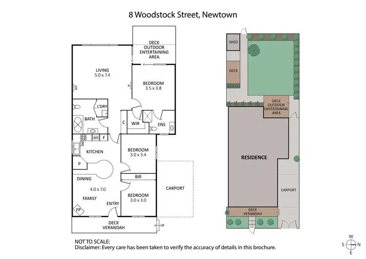 Floorplan of Homely house listing, 8 Woodstock Street, Newtown VIC 3220