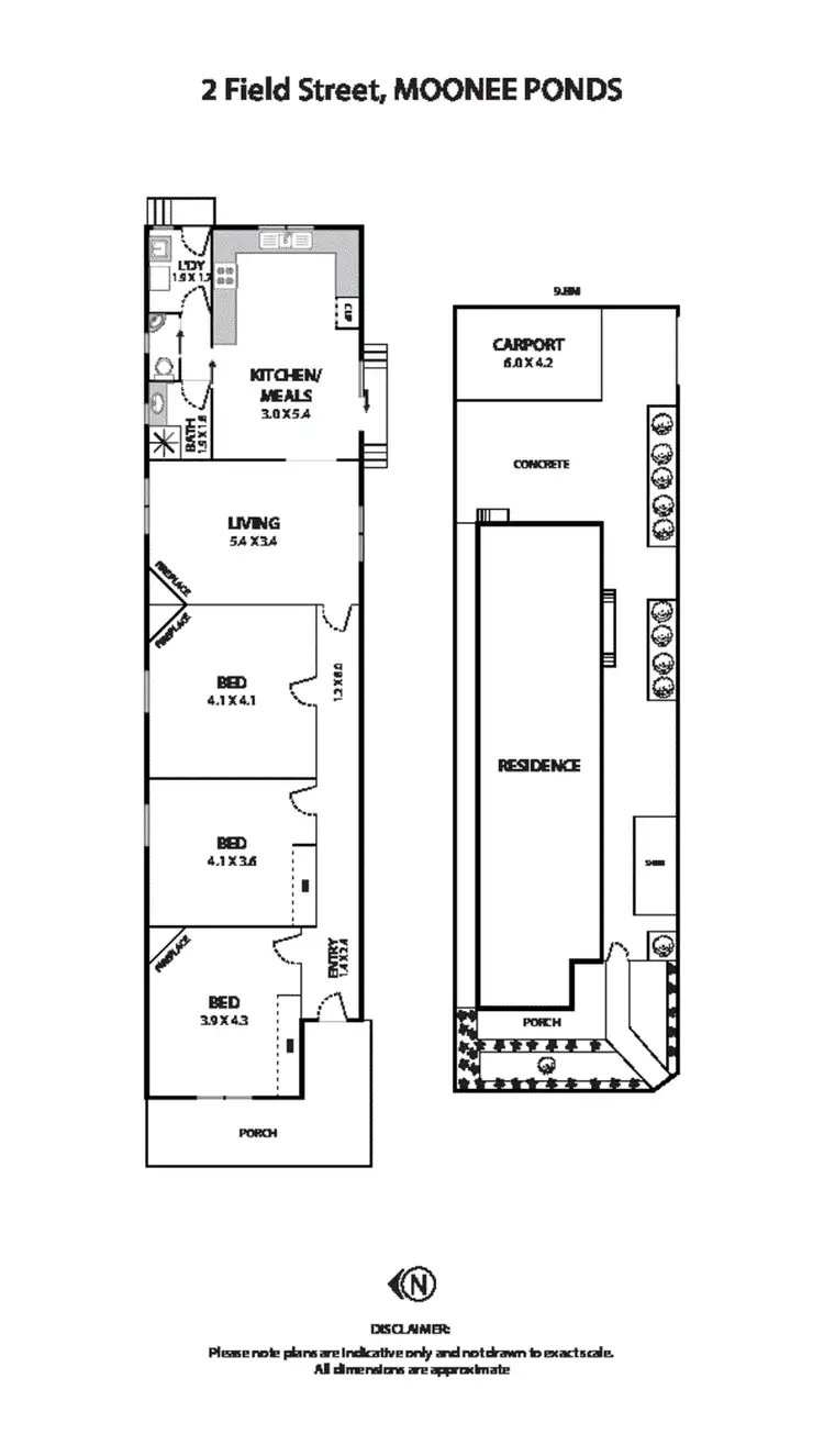 Floorplan of Homely house listing, 2 Field Street, Moonee Ponds VIC 3039