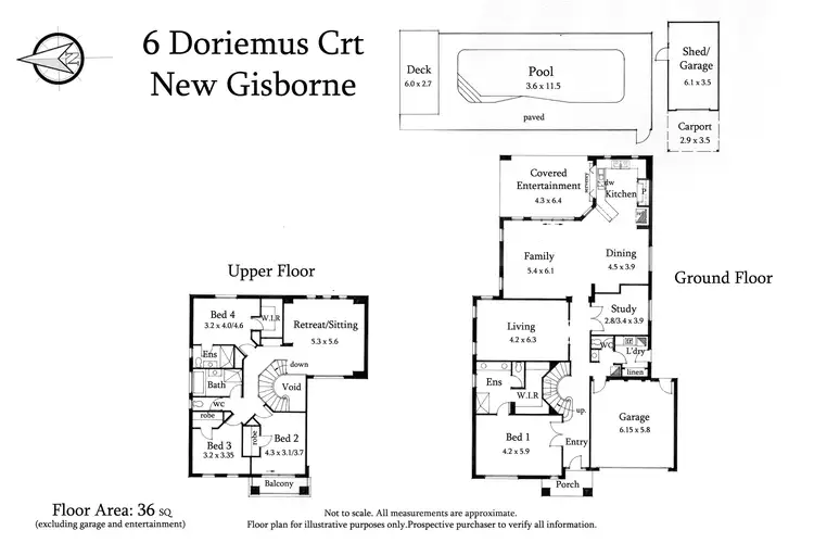 Floorplan of Homely house listing, 6 Doriemus Court, New Gisborne VIC 3438