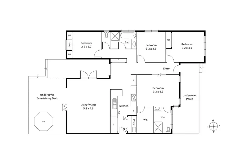 Floorplan of Homely house listing, 91 Woods Street, Newport VIC 3015