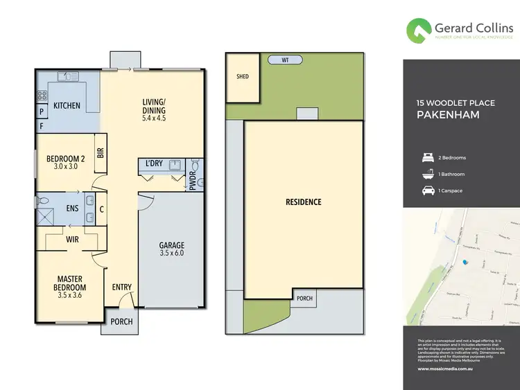 Floorplan of Homely unit listing, 3 Woodlet Place, Pakenham VIC 3810