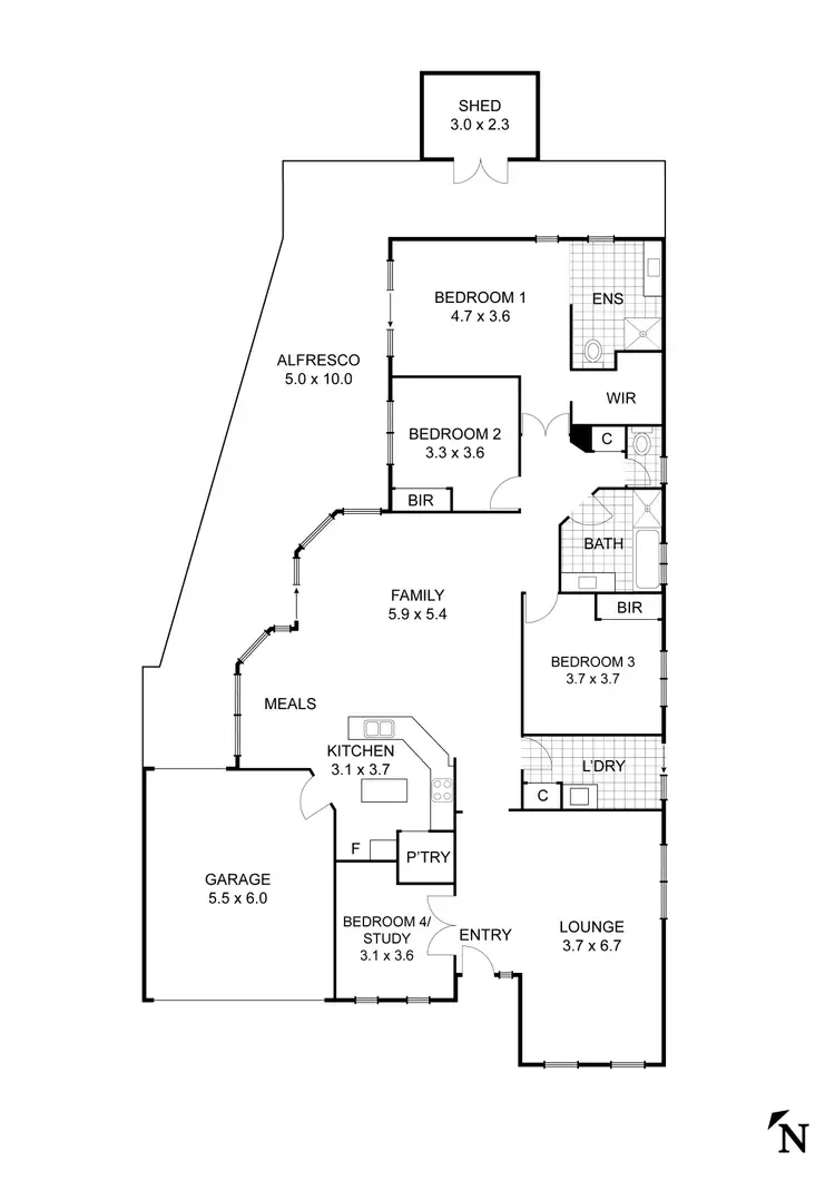 Floorplan of Homely house listing, 11 Walnut Grove Court, Kilmore VIC 3764