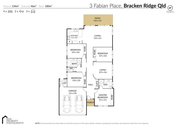Floorplan of Homely house listing, 3 Fabian Place, Bracken Ridge QLD 4017