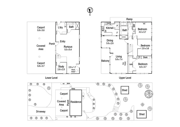 Floorplan of Homely house listing, 61 Grandview Grove, Rosanna VIC 3084