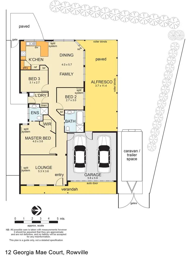 Floorplan of Homely house listing, 12 Georgia Mae Court, Rowville VIC 3178