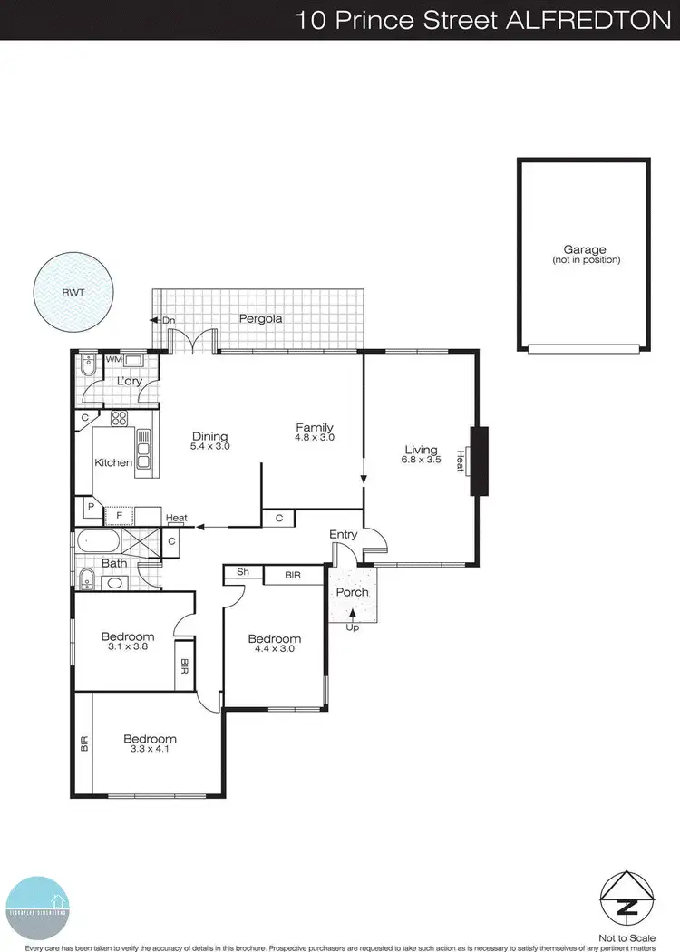Floorplan of Homely house listing, 10 Prince Street, Alfredton VIC 3350