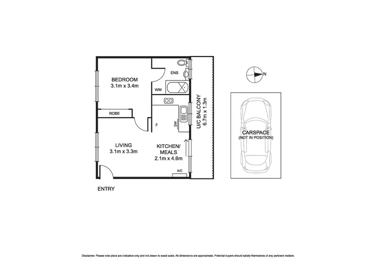 Floorplan of Homely apartment listing, 6/245 Hotham Street, Ripponlea VIC 3185