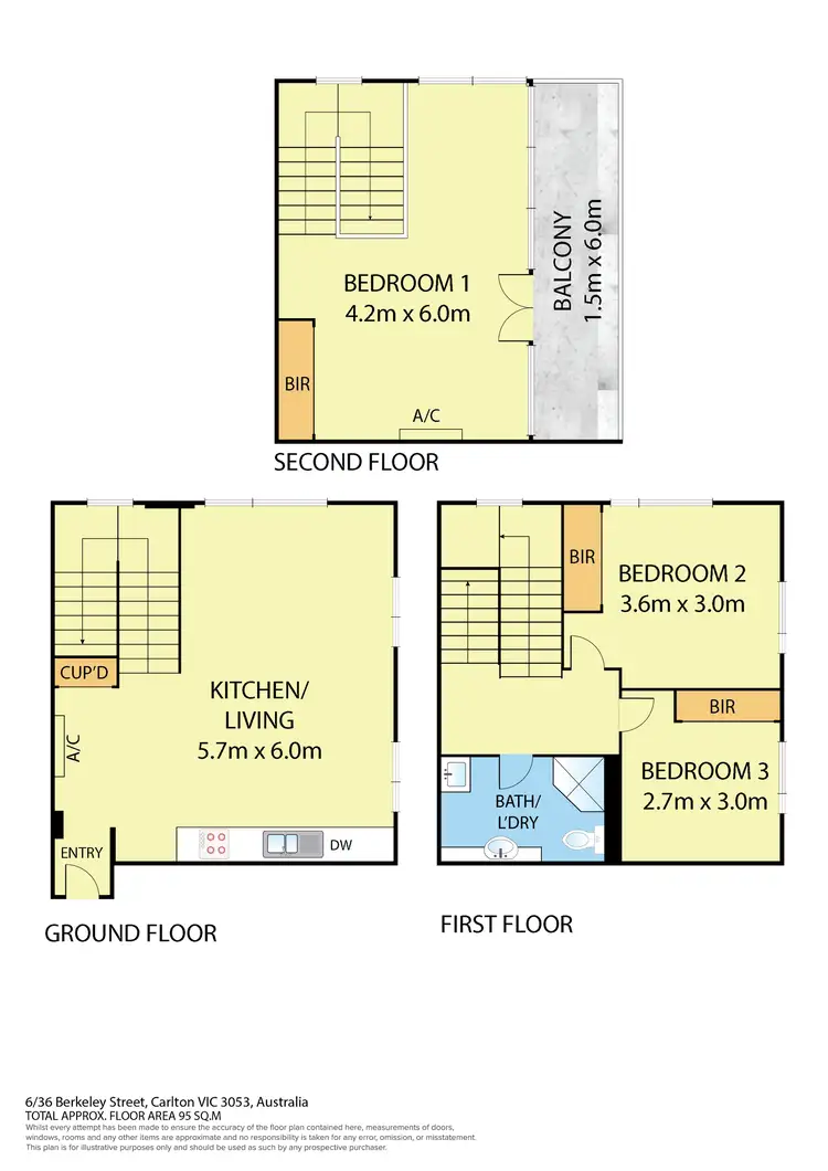 Floorplan of Homely apartment listing, 6/36 Berkeley                    Street, Carlton VIC 3053
