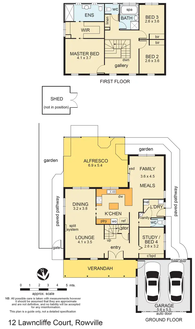 Floorplan of Homely house listing, 12 Lawncliffe Court, Rowville VIC 3178