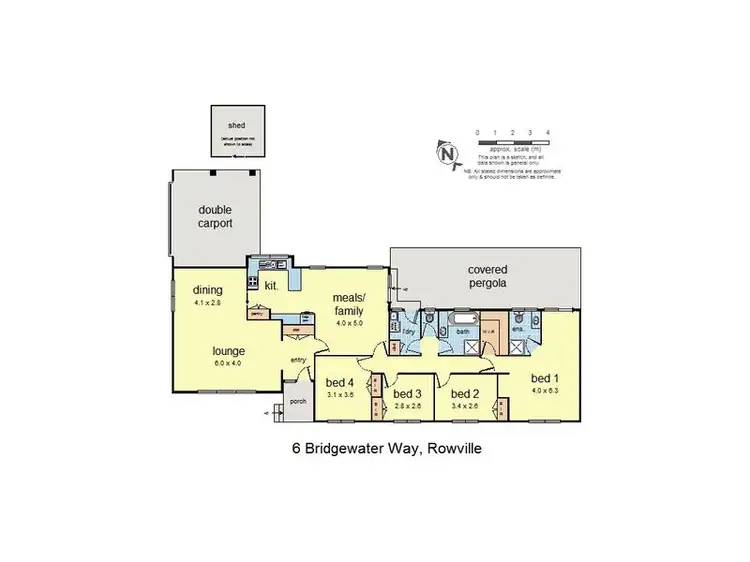 Floorplan of Homely house listing, 6 Bridgewater Way, Rowville VIC 3178