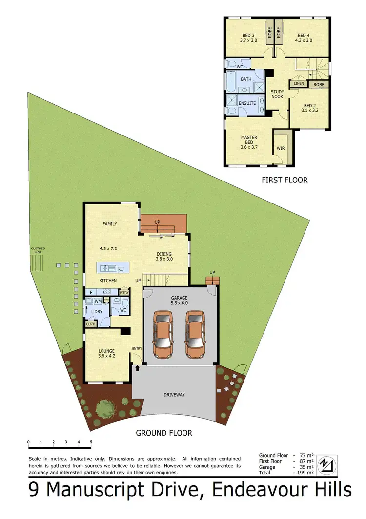 Floorplan of Homely house listing, 9 Manuscript Drive, Endeavour Hills VIC 3802
