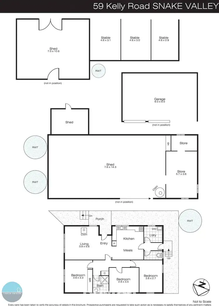 Floorplan of Homely house listing, 59 Kellys Road, Snake Valley VIC 3351