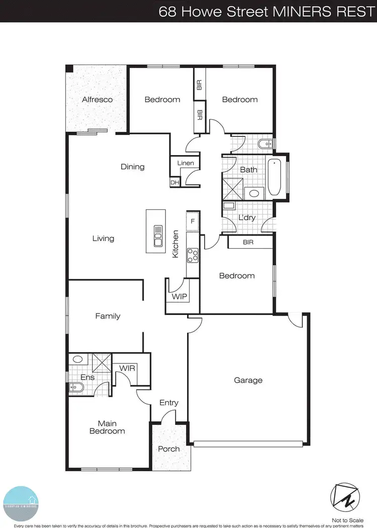 Floorplan of Homely house listing, 68 Howe Street, Miners Rest VIC 3352
