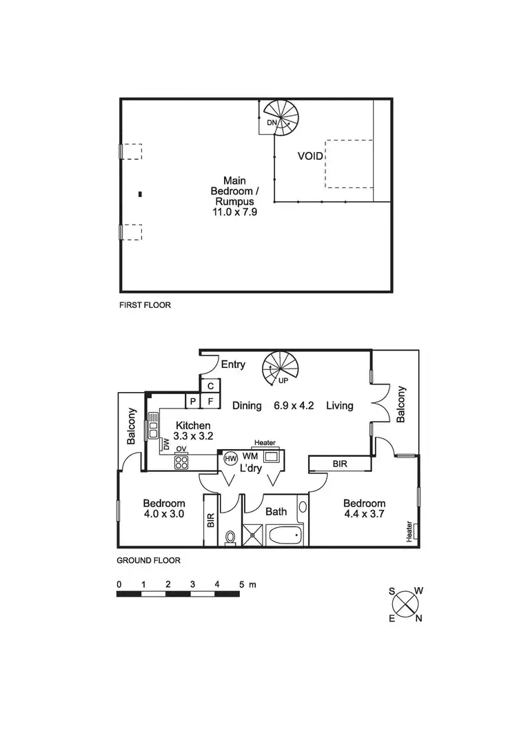 Floorplan of Homely apartment listing, 13/2 Howlett Street, Kensington VIC 3031