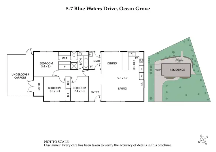 Floorplan of Homely house listing, 5-7 Blue Waters Drive, Ocean Grove VIC 3226