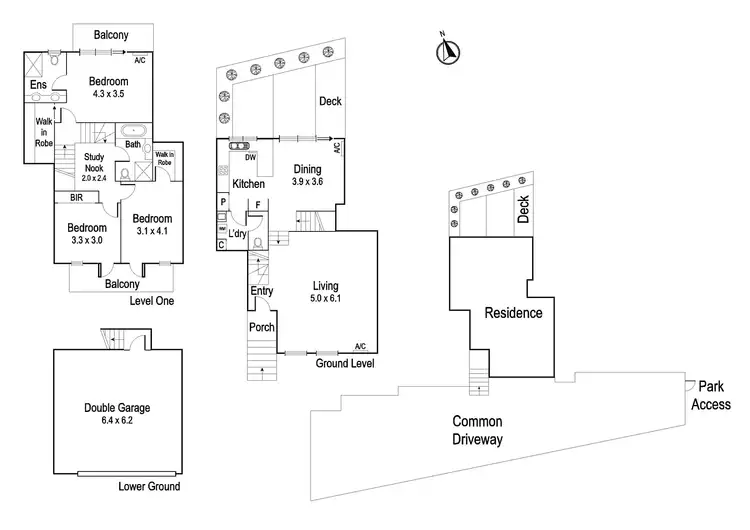 Floorplan of Homely townhouse listing, 5/14-16 Rosanna Road, Heidelberg VIC 3084