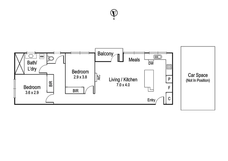 Floorplan of Homely apartment listing, 9/75 Hawdon Street, Heidelberg VIC 3084