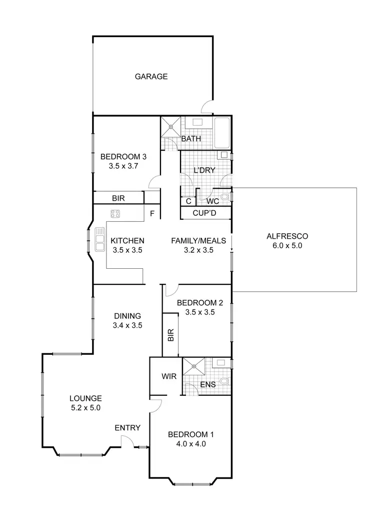 Floorplan of Homely house listing, 55 Queen Street, Wallan VIC 3756