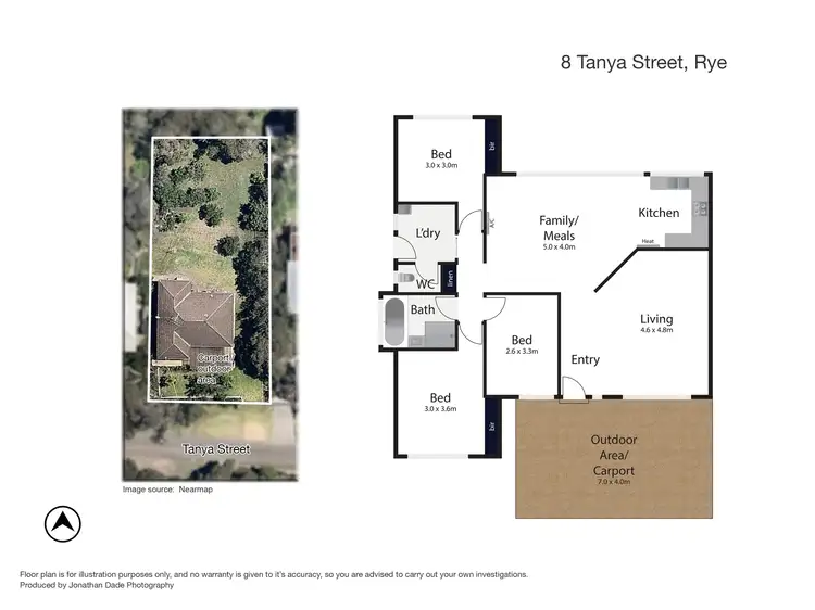 Floorplan of Homely house listing, 8 Tanya Street, Rye VIC 3941