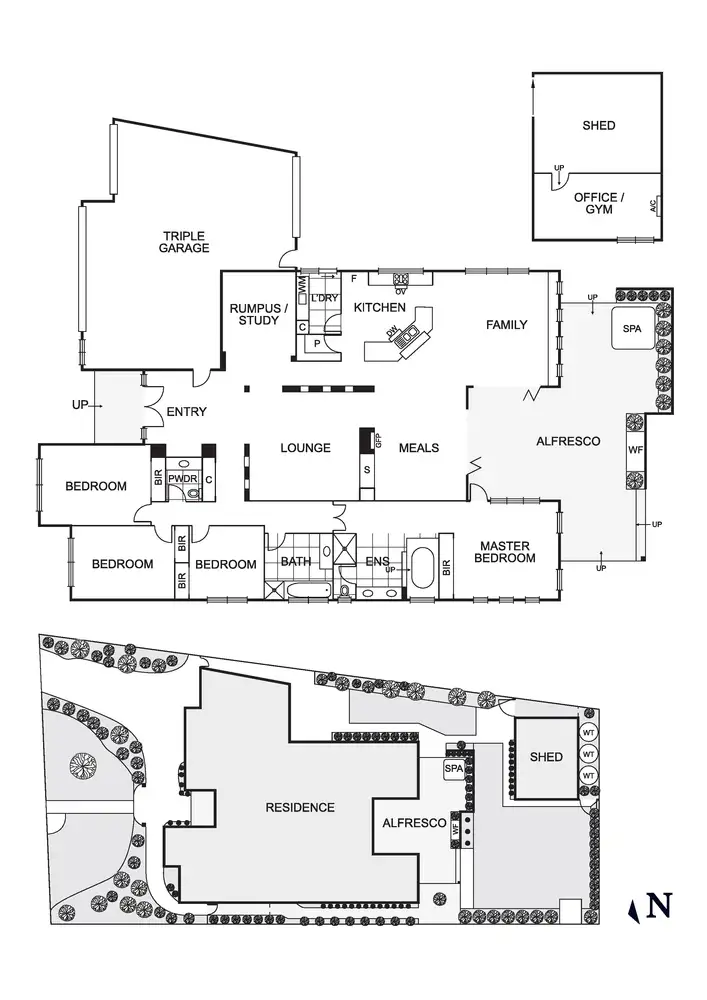Floorplan of Homely house listing, 43 Downey Drive, Doreen VIC 3754
