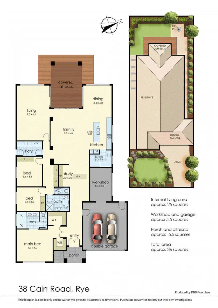 Floorplan of Homely house listing, 38 Cain Road, Rye VIC 3941