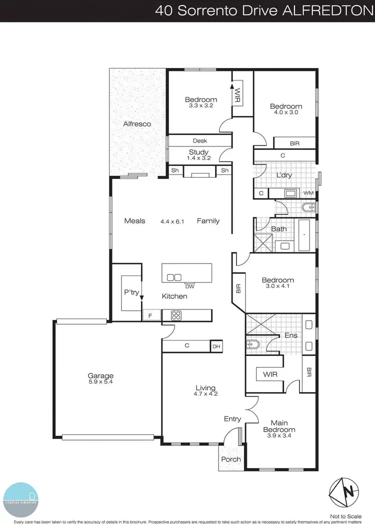 Floorplan of Homely house listing, 40 Sorrento Drive, Alfredton VIC 3350