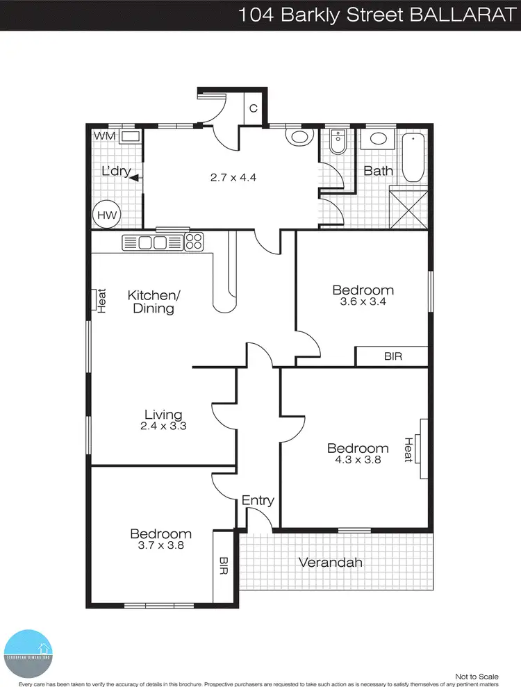 Floorplan of Homely house listing, 104 Barkly Street, Bakery Hill VIC 3350