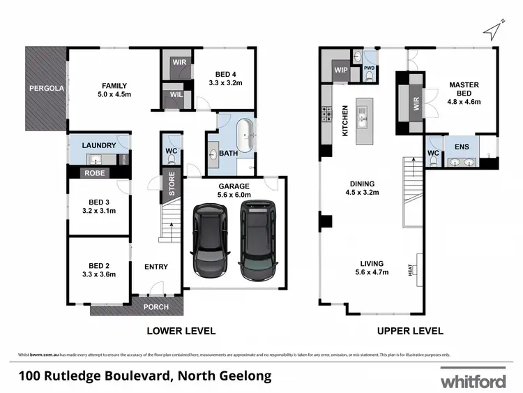 Floorplan of Homely house listing, 100 Rutledge Boulevard, North Geelong VIC 3215