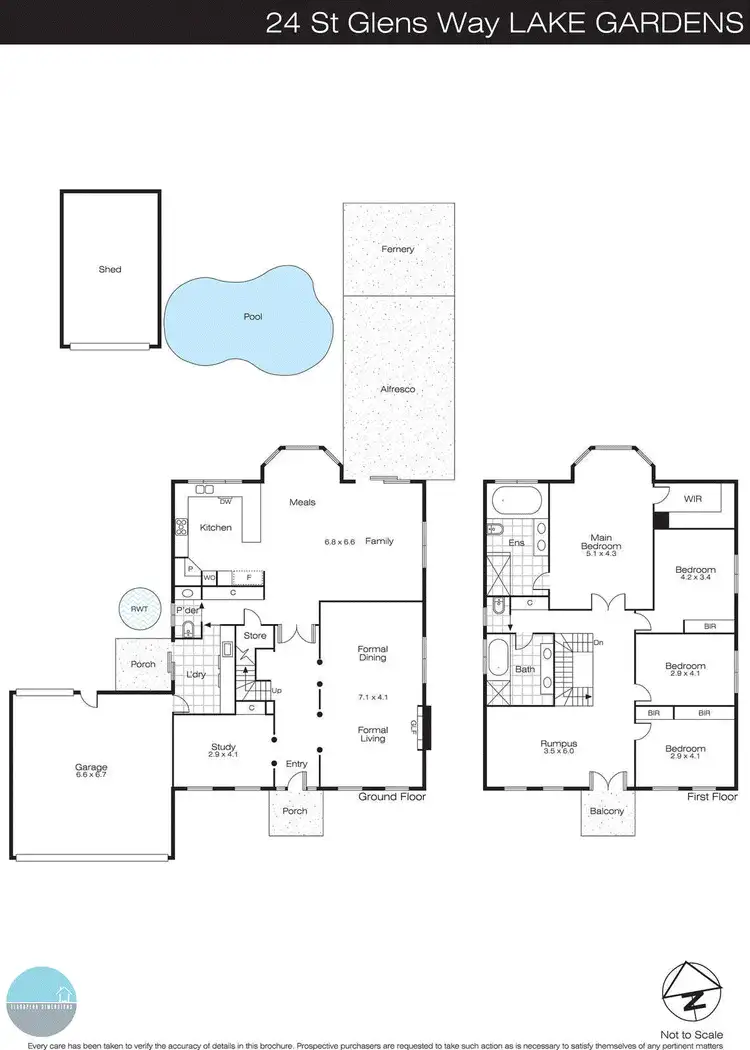 Floorplan of Homely house listing, 24 St Glens Way, Lake Gardens VIC 3355
