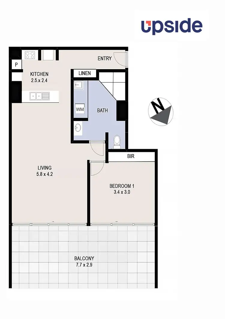 Floorplan of Homely apartment listing, 15B/9 Chandler Street, Belconnen ACT 2617