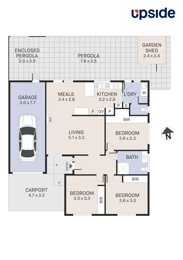 Floorplan of Homely unit listing, 2A Toledo Road, St Albans VIC 3021