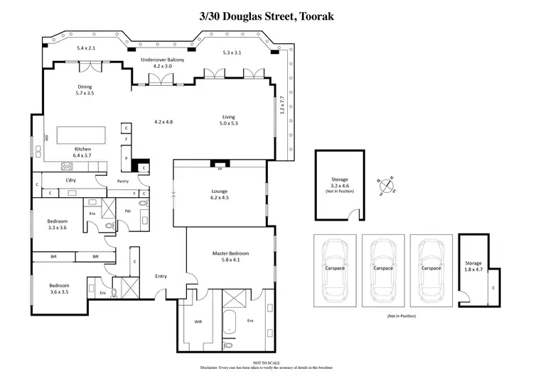 Floorplan of Homely apartment listing, 3/30 Douglas Street, Toorak VIC 3142