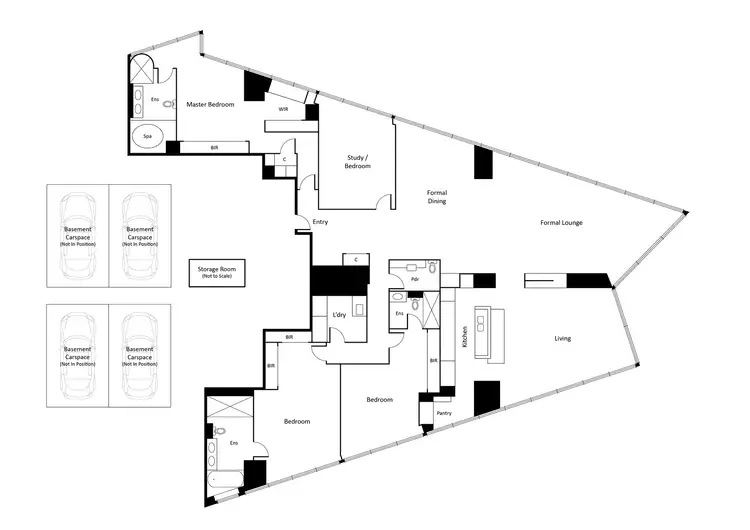Floorplan of Homely apartment listing, 7301/7 Riverside Quay, Southbank VIC 3006