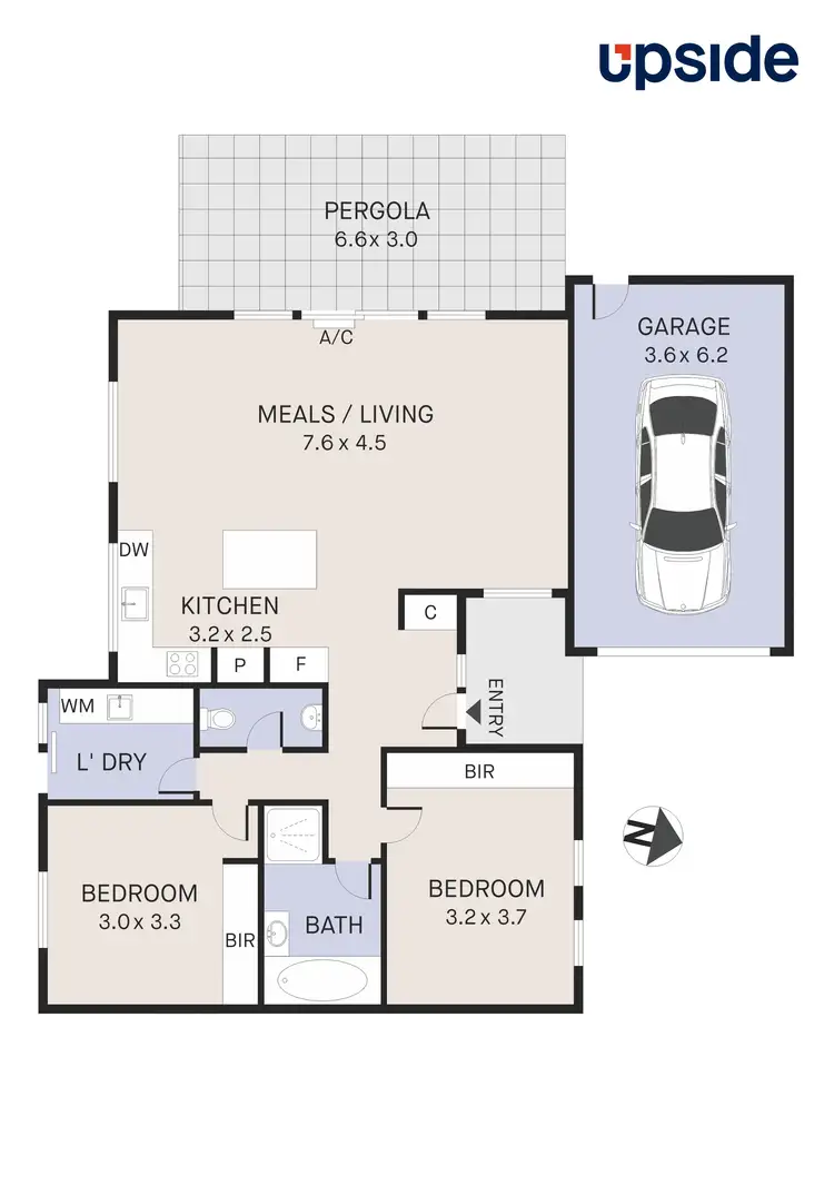 Floorplan of Homely unit listing, 2/22 Hammerwood Avenue, Derrimut VIC 3026