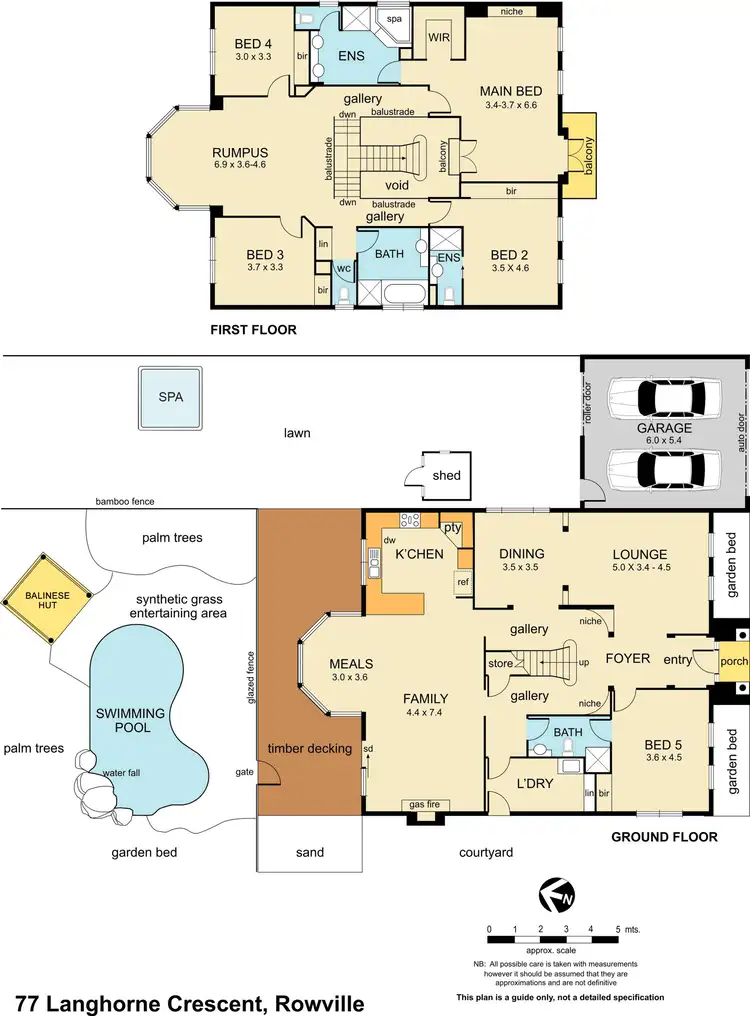 Floorplan of Homely house listing, 77 Langhorne Crescent, Rowville VIC 3178
