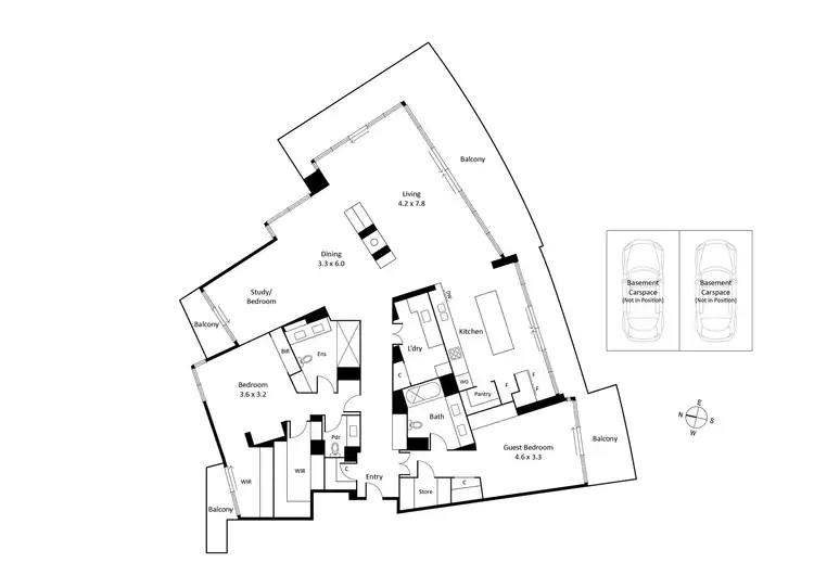 Floorplan of Homely apartment listing, 1101/147 Beach Street, Port Melbourne VIC 3207