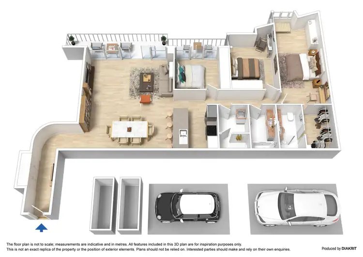 Floorplan of Homely apartment listing, 401/30 Rakaia Way, Docklands VIC 3008