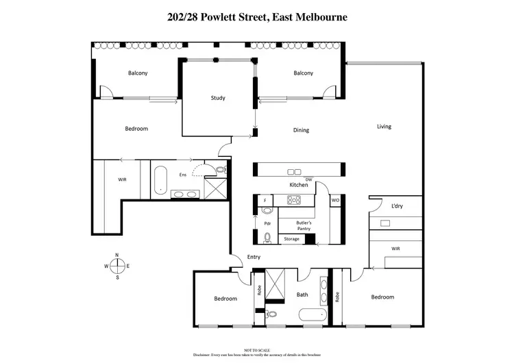 Floorplan of Homely apartment listing, 202/28 Powlett Street, East Melbourne VIC 3002