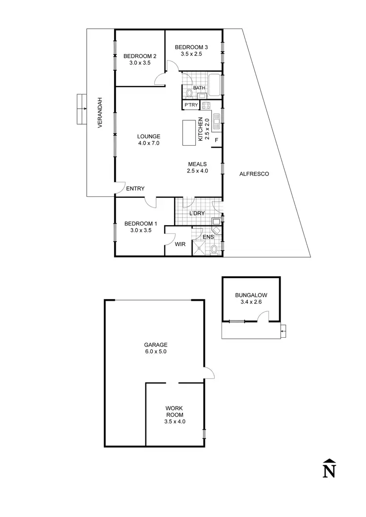 Floorplan of Homely house listing, 20 Donaldson Drive, Broadford VIC 3658