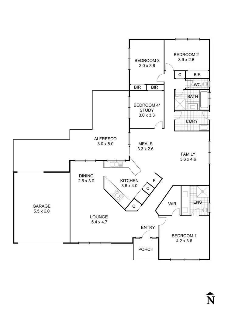 Floorplan of Homely house listing, 28 Acacia Way, Wallan VIC 3756