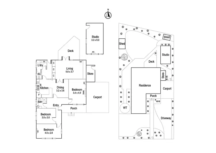 Floorplan of Homely house listing, 48 Perkins Avenue, Bellfield VIC 3081