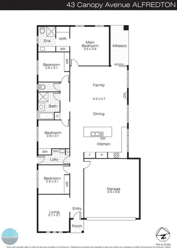 Floorplan of Homely house listing, 43 Canopy Avenue, Alfredton VIC 3350