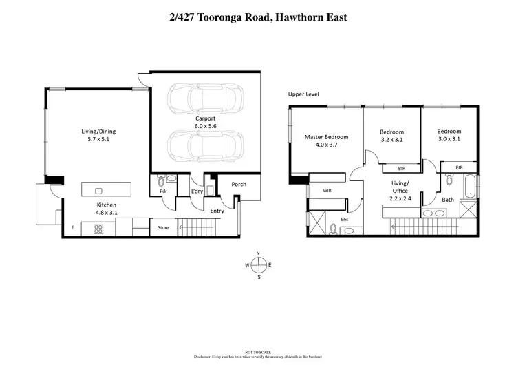 Floorplan of Homely house listing, 2/427 Tooronga Road, Hawthorn East VIC 3123